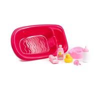TACHAN- Bañera de Juguete - para muñecas hasta 35 cm - Contiene 7 Accesorios - Dimensiones 37X21X10cm (CPA Toy Group 772T00401)