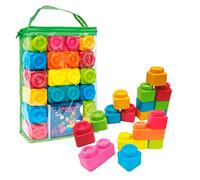 Tachan - Construcciones Blandas 36 Piezas, Formas, Contrucciones Diversas Que Estimulan Habilidades del Niño, con Bolsa De Cremallera para Guardar