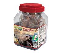 TACHAN - Bote animales prehistóricos 30 piezas -Incluye mapa interactivo con acceso QR-Con fichas explicativas de cada dinosaurio en dos idiomas-Dimensiones del mapa 59X75 cm (CPA Toy Group 750T00542)