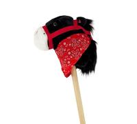 Tachan- Cabeza de Caballo con Palo - con Sonidos para Hacerlo mas Real - Caballo de Juguete para niños y niñas - Color Negro - Dimesiones 80 cm de Altura (CPA Toy Group 727T00727)