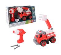 TACHAN - Camión Bomberos RC 33 Piezas - Construcción + Control Remoto - Juguete Stem (CPA Toy Group 703T01025)