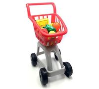 Tachan- Carrito de supermercado con Alimentos, Color Rojo/Gris (Vicam 91), de 3 a 9 años
