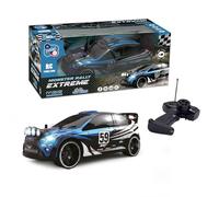 TACHAN - Coche R/C Rally Extreme Azul - Escala 1:16 - Frecuencia 2,4 GHz - Luces Delanteras - Cuerpo Ligero (CPA Toy Group 733T01016)