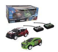 TACHAN -Coches R/C Rally Storm - Escala 1:26 - Doble frecuencia - Pack 2 Coches Verde/Azul teledirigidos (CPA Toy Group 733T01018)