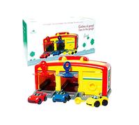 Tachan - Garaje De Coches De Carreras con 3 Coches De Carreras De Colores, 3 Puertas con Llave para Los Coches, Llaves con Formas Geométricas, Niños A Partir De 1 Año (751T00559)