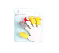 Tachan - Juego de muñecos y Figuras de baño con la Familia del Patito Feo, Marionetas para los Dedos y estimular el Juego de los niños y bebés en el Agua, Gris (756T00587)