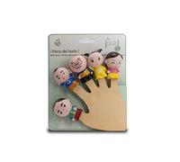 Tachan - Juego de muñecos y Figuras de baño de los Personajes de la Familia, Marionetas para los Dedos y estimular el Juego de los niños y bebés en el Agua (756T00586)