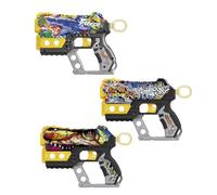 TACHAN- Lanzador de Dardos Street Shot con Diseño Urbano - Bláster Manual con 6 Dardos Suaves - Estilo Grafiti, Ergonomía Infantil y Disparo Seguro (CPA Toy Group 703T01030)