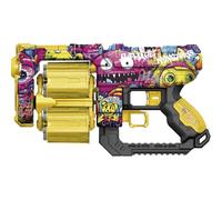 TACHAN- Lanzador diseño Grafiti de Talla Media con Cargador - Bláster con 12 Dardos de Espuma - Diseño Urbano Ergonómico para Juego Activo y Práctica de Puntería (CPA Toy Group 703T01033)