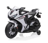 Tachan - Moto eléctrica Honda CBR 1000RR - De Color Blanco - Doble batería Recargable de 6v/12v - con Luz Delantera y Trasera - +3 años (711T00919 CPA Toy Group)