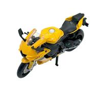 TACHAN - Motocicleta de colección - Yamaha YFZ-R1 Yellow- Escala 1:18 - Suspensión Trasera- +3 - (CPA Toy Group 773T00969)