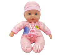 TACHAN - Muñeca Bebe interactiva 31cm con Cuerpo Blando - 4 Funciones realistas - con gorrito y Chupete (CPA Toy Group 799T00990)