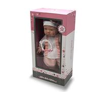 Tachan - Muñeca con Cuerpo Blando de 40 cm, Vestida con Traje de bebé Rosa y 12 Sonidos Diferentes (781T00433)