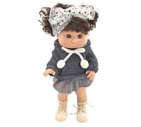 TACHAN - Nora muñeca pepona 40cm - Curiosa y observadora - mofletes gorditos y Rostro Dulce (CPA Toy Group 788T00997)