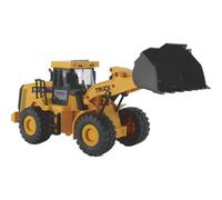 TACHAN - Retroexcavadora de Juguete 1:16 - Movimiento por Fricción - Luces y Sonidos - Vehículo de Construcción con Pala Funcional - Cabina Detallada (CPA Toy Group 746T00934)