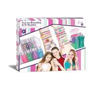 Tachan -Set crea tus pulseras de la amistad - Cordones elásticos, perlas, colgantes y borlas - Con herramienta para tejer fácil - Kit creativo infantil (CPA Toy Group 736T00940)