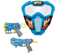 TACHAN- Set de Lanzadores Street Duel - Pack de Duelo con 2 Blásters, 12 Dardos, Máscara y Blancos - Diseño Urbano para Competencias Seguras y Juego Activo (CPA Toy Group 703T01032)