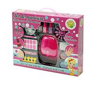 Tachan- Set de manicura Infantil con secador de uñas- Completo Kit de manicura Infantil con múltiples Accesorios- con uñas postizas, Purpurina y Adhesivos Brillantes (CPA Toy Group 7742163A)