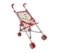Tachan - Sillita de Paseo de muñecos - Carrito de Bebe Plegable - Sillita de Paseo Tipo Paraguas - Fácil de Plegar - Ocupa Poco Espacio - Color Rojo Dinos - Altura 55 cm (CPA Toy Group 789T00620)