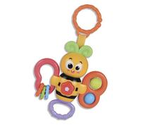 TACHAN - Sonajero mordedor abejita - Luces y Sonidos - Diferentes Funciones sensoriales - con Enganche para Colgar (CPA Toy Group 782T00925)