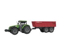 TACHAN - Tractor Verde con Remolque Desmontable - Escala 1:32 - Luces y Sonidos (CPA Toy Group 702T01053)