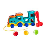 TACHAN - Tren Actividades con Martillo y Pelotas de Colores - Juguete de Arrastre para Bebes - Desarrollo sensorial y motricidad (CPA Toy Group 782T01007)