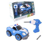 TACHAN - Vehículo Policía RC 22 Piezas - Construcción + Control Remoto - Set Infantil para Montar, Jugar y Conducir - Juguete Stem (CPA Toy Group 703T01024)
