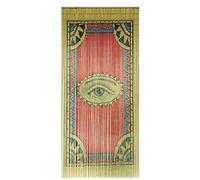 TACHILC The Eye - Cortina de Cuentas de bambú para Puerta, Cortina Bohemia con Cuentas para armarios, decoración de Cuentas de Puerta, Cuentas de bambú para Puertas, 35.5 x 78 Pulgadas