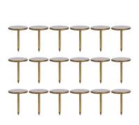 Tachuelas de Tapicería de Bronce Cian, Cabeza Plana Grande, 100 Piezas, 16 x 20mm, Decorativas para Muebles