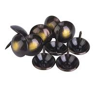 Tachuelas de Tapicería Decorativas, 100 Piezas, Clavos Redondos para Muebles, Estilo Retro, Hierro, Color Cian Bronce, 16x20mm