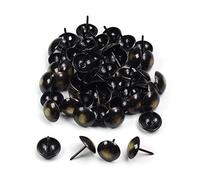 Tachuelas para alfombras, 16 × 20 mm ojo de gato redondo cabeza abovedada tapicería clavos alfileres muebles decorativos tachuelas Kit utilizado for DIY 100 piezas(19x21 Cat Eye)