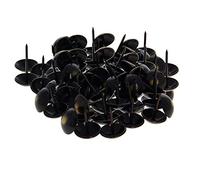 Tachuelas para alfombras, 16 × 20 mm ojo de gato redondo cabeza abovedada tapicería clavos alfileres muebles decorativos tachuelas Kit utilizado for DIY 100 piezas(16x20 Cat Eye)