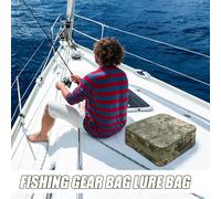 Tackle Box Bag - Fishing Lure Storage Bag | Four-Grid Fishing Tackle Bags Fishings Tackles Boxs | Soft Fish Box | Fish Organizer With Multi-Compartment Design | Fishings Tackles Adventures Travel Bags