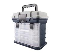 Tackle Box Organizador - de , con varios cajones, almacenamiento con compartimentos, portátil para líneas de cebo, hundimiento, carrete, accesorios, práctica , viajes, lago, río
