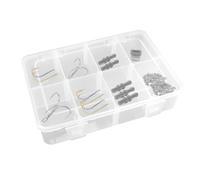 Tackle Box Organizer - Transparent Thickened Storage Box with Lid | Multi-Grid Clear Container Tray for Fishings Tackles | Fishing Tackle Trays with Adjustable Dividers Storage Boxes for Fishing