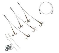 Tackle de protección dental, paquete de 3 ventosas de mosquetón (135 lb) / Moskie Quick Strike Rig Sucker arnés