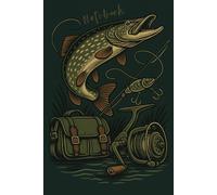 Tacklebag Pike Catch Spinner Reel Notebook for fishermen: Vintage-style pike fishing notebook for recording epic catches, tackle setups, and angling adventures