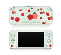 Tacky design Strawberry Skin compatible con Nintendo Switch Lite, Green Switch Lite Pegatinas de vinilo de 3 m, linda cubierta completa