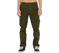 tacniseyw Pantalones Cargo para Hombre de Cintura Media Pantalones de Pana Tipo Mono de Ajuste Regular de Secado Rápido Transpirables Pantalones de Chándal de Trabajo Utilitarios Suaves Casuales