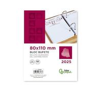 Taco calendario sobremesa Bloc bufete liderpapel 2025 dia pagina 80x110 mm papel 80 gr
