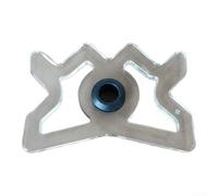 Taco de billar acrílico transparente con forma de corona para billar y billar, inserto de goma suave que protege el taco, ofrece 5 ajustes de ángulo para disparos precisos