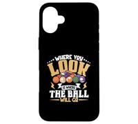 Taco de Billar de Billar Deportes Jugador de Billar Profesional Carcasa para iPhone 16 Plus