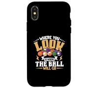 Taco de Billar de Billar Deportes Jugador de Billar Profesional Carcasa para iPhone X/XS