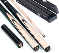 Taco de Billar de Billar Profesional de 18 oz para Adultos, 57 Pulgadas con articulaciones y 3/4 de Pulgadas Hecho a Mano con Puntas de Taco de 10 mm, para Profesionales y entusiastas del bi