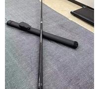 Taco de billar de fibra de carbono, eje de carbono de 58 pulgadas con tope de arce, diseño de 1/2 pieza para American Nine-Ball, ideal para uso comercial, bar y casa, incluye caja