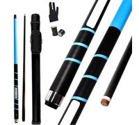 Taco de billar profesional de fibra de carbono con punta de 12,9 mm, palo de billar de 58 pulgadas, peso de 19 a 21 onzas, eje de fibra de carbono de alto rendimiento, equipo de billar de grado de