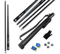 Taco de billar profesional de fibra de carbono, taco de billar de baja desviación, hecho a mano, puntas de 10 mm/11,5 mm, adecuado para deportes de mesa de billar