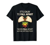 Taco de Salud Mental está Bien desmoronarse en la Conciencia Mujeres Niños Camiseta gráfica económica