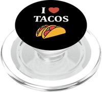 Taco de tacos pequeños de comida rápida simples i love Tacos PopSockets PopGrip para MagSafe