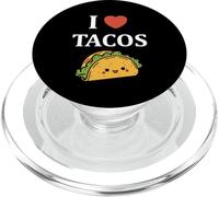 Taco de tacos pequeños de comida rápida simples i love Tacos PopSockets PopGrip para MagSafe